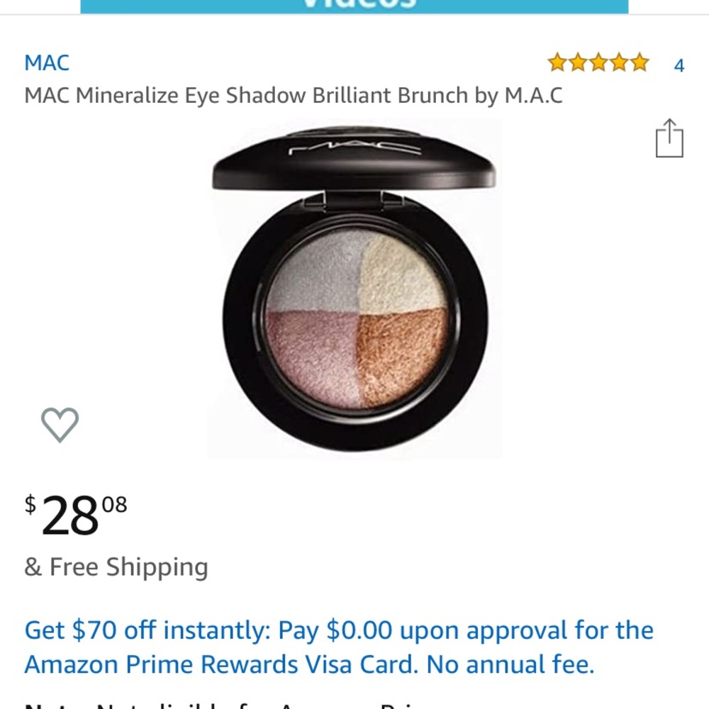 MAC cosmetics brilliant brunch eye shadow